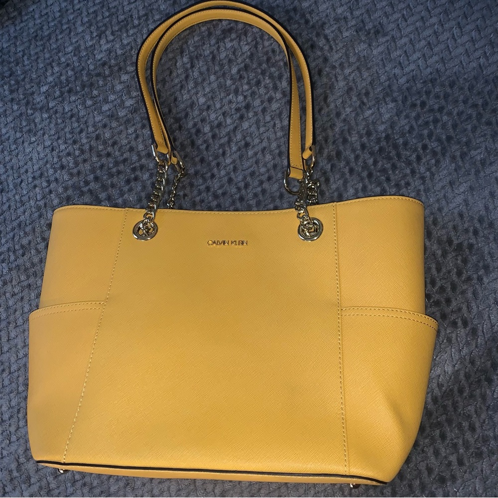Calvin Klein Yellow Mustard Purse